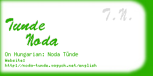 tunde noda business card